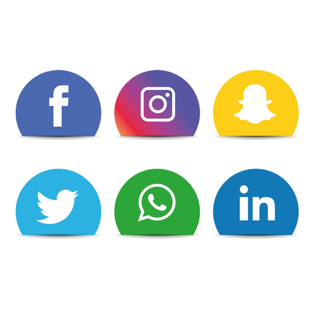 640x640 Facebook Twitter Instagram Icons Vector Clipart Images Gallery