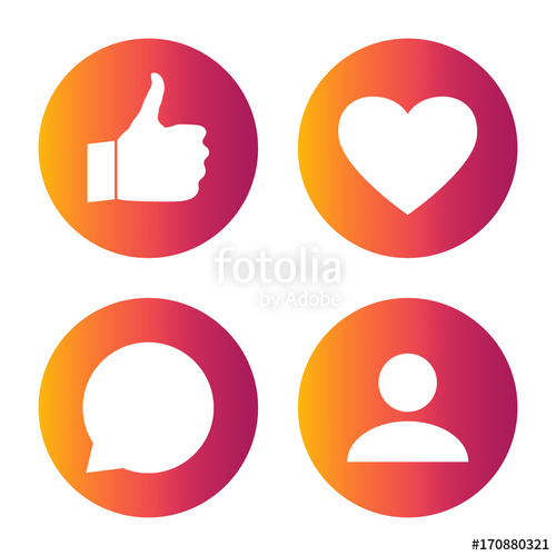 500x500 Smooth Color Gradient Icon Template Set Inspried