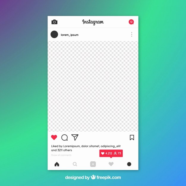 626x626 Instagram Post Template Wesleykimlerstudio