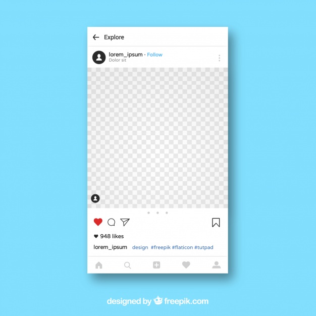 626x626 Instagram App Template Vector Free Download