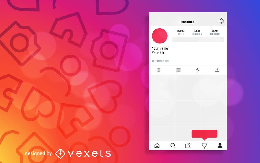 Instagram Template Vector at Vectorified.com | Collection of Instagram