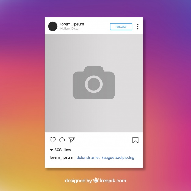 Instagram Template Vector at Vectorified.com | Collection of Instagram ...