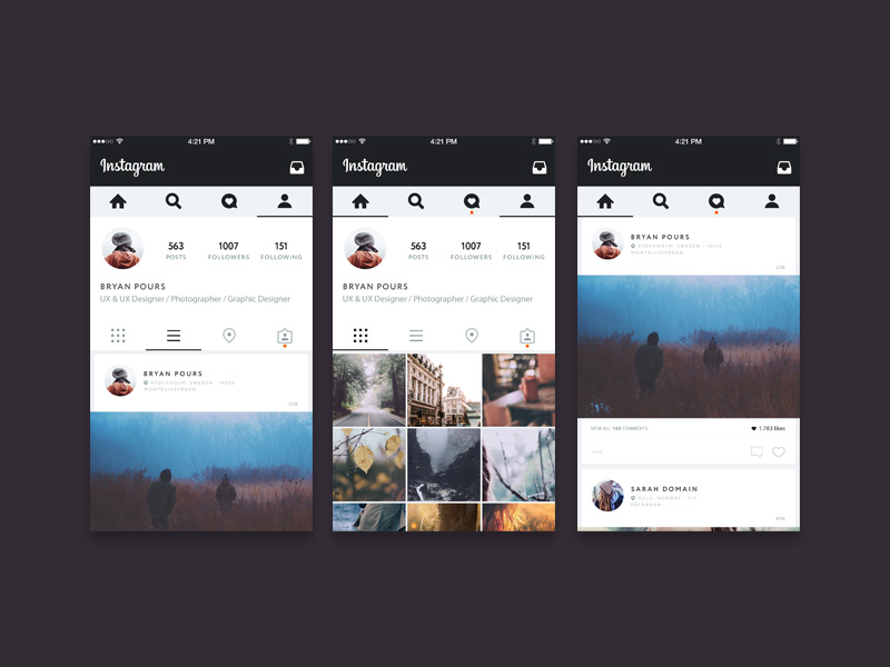 800x600 Instagram Ui Concept