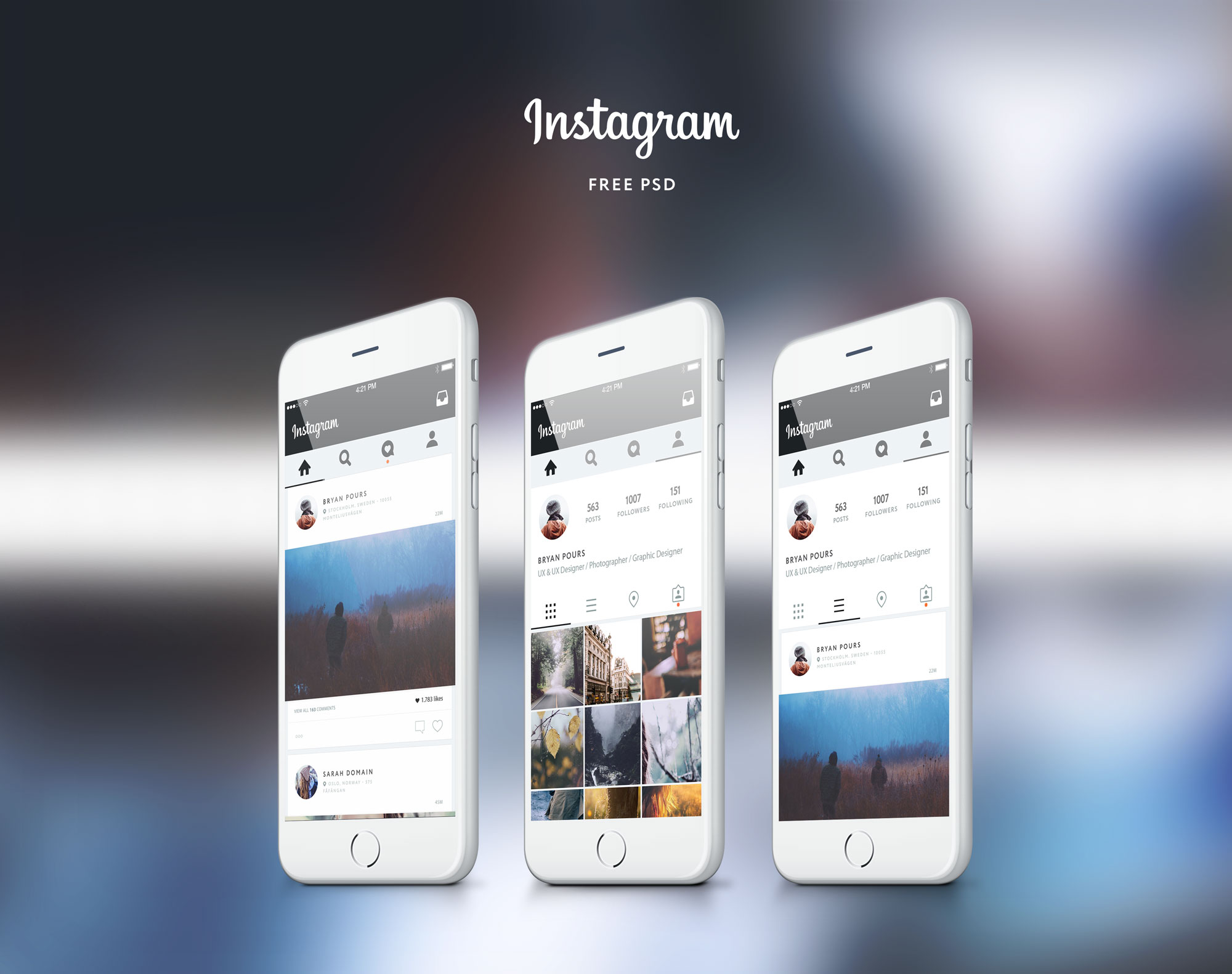 2000x1581 Instagram Free Ui Concept