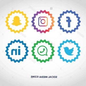 300x300 Instagram Vector Icons Set Social Media Pictogram Like Follower