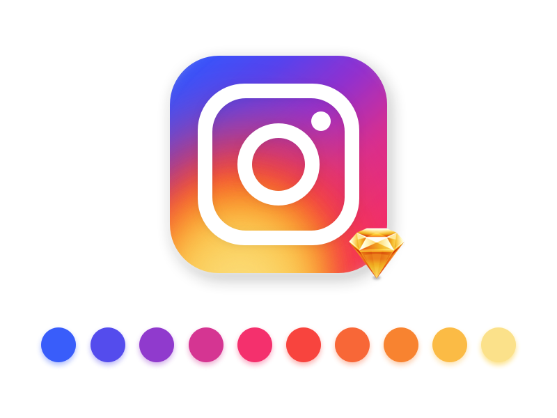 800x600 Instagram Vector Logo Sketch