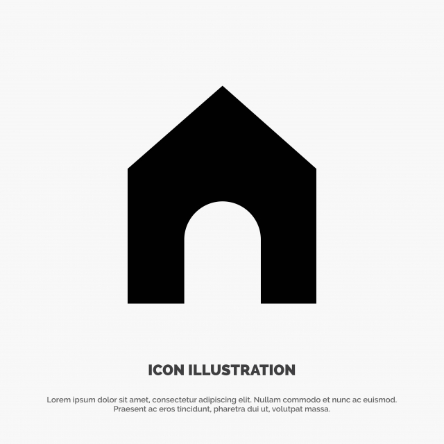 640x640 Home Instagram Interface Solid Glyph Icon Vector, App, Background