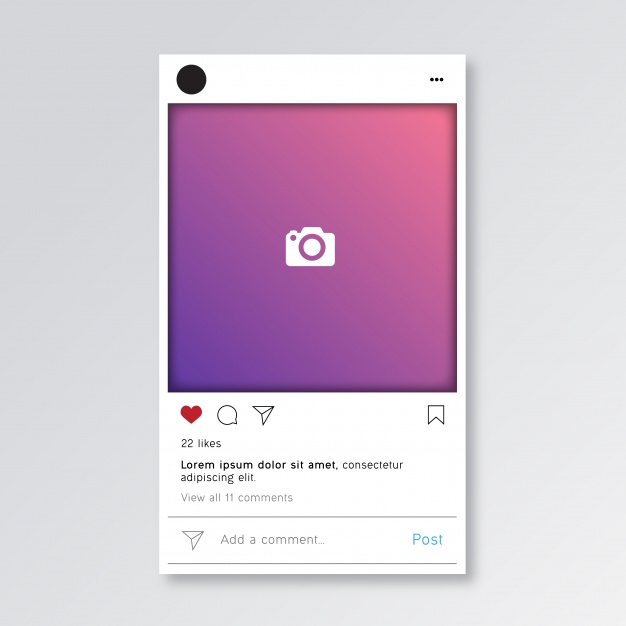 626x626 Instagram Vector Template Instagram Post Template Vector Premium