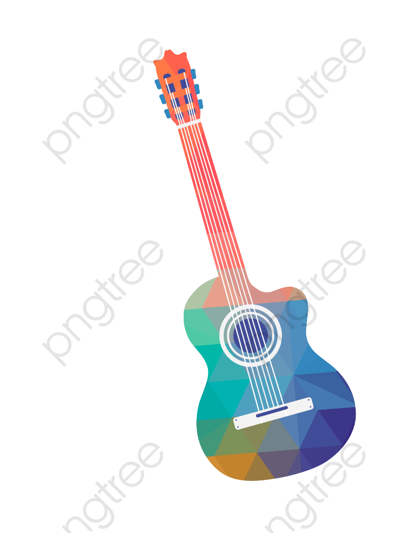 826x1054 Guitar Instrument Vector Material Png, Creative Musical Instrument