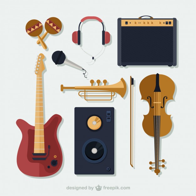 626x626 Collection Of Music Instruments Vector Premium Download