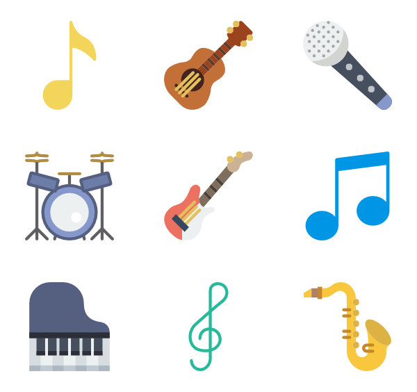 600x564 Musical Instrument Icons