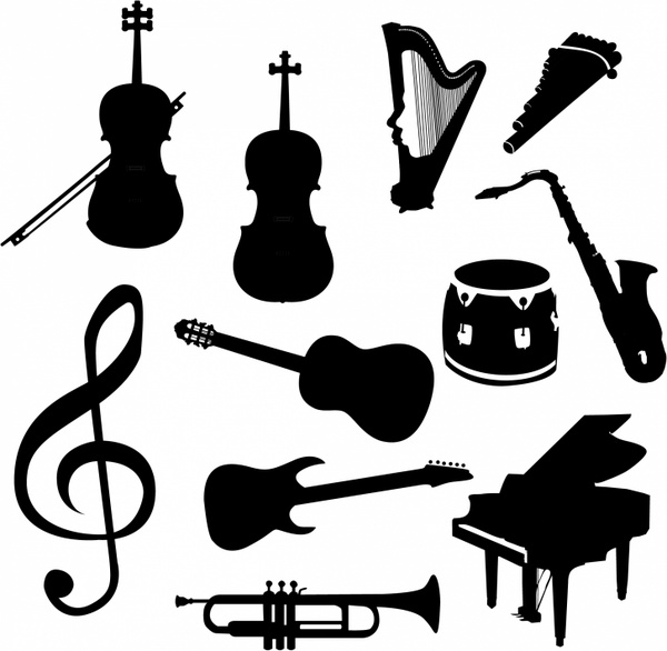 600x586 Vector Music Instruments Free Vector In Adobe Illustrator