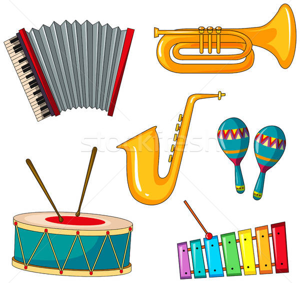 600x565 Different Types Of Musical Instrument Vector Illustration