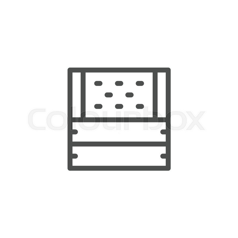 800x800 Insulation Line Icon Isolated On Stock Vector Colourbox