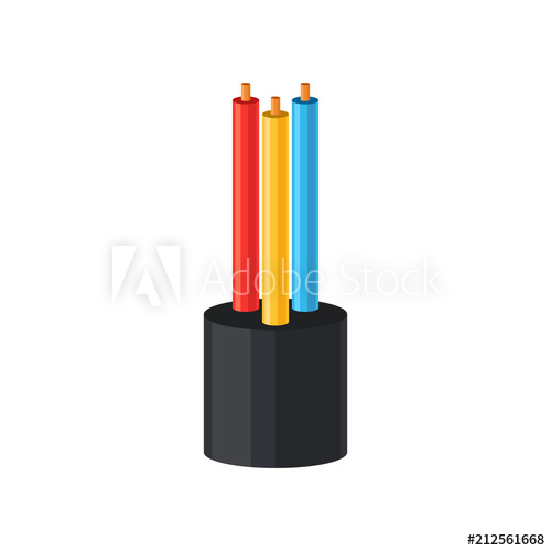 500x500 Three Wire Electrical Cable, Multicore Cable In Color Insulation