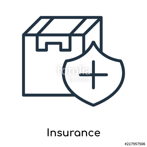 500x500 Insurance Icon Vector Isolated On White Background, Insurance Sign
