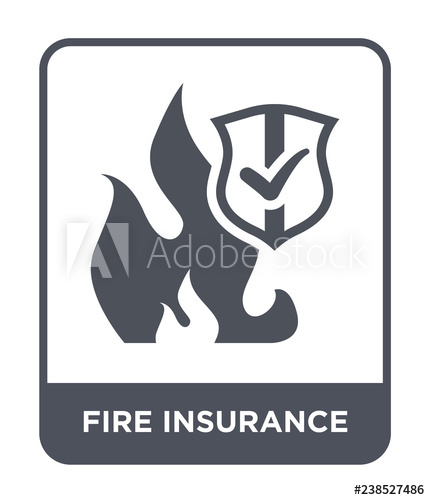 430x500 Fire Insurance Icon Vector