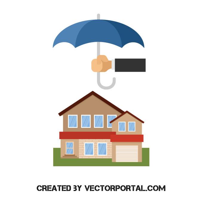 660x660 Home Insurance Vector Image