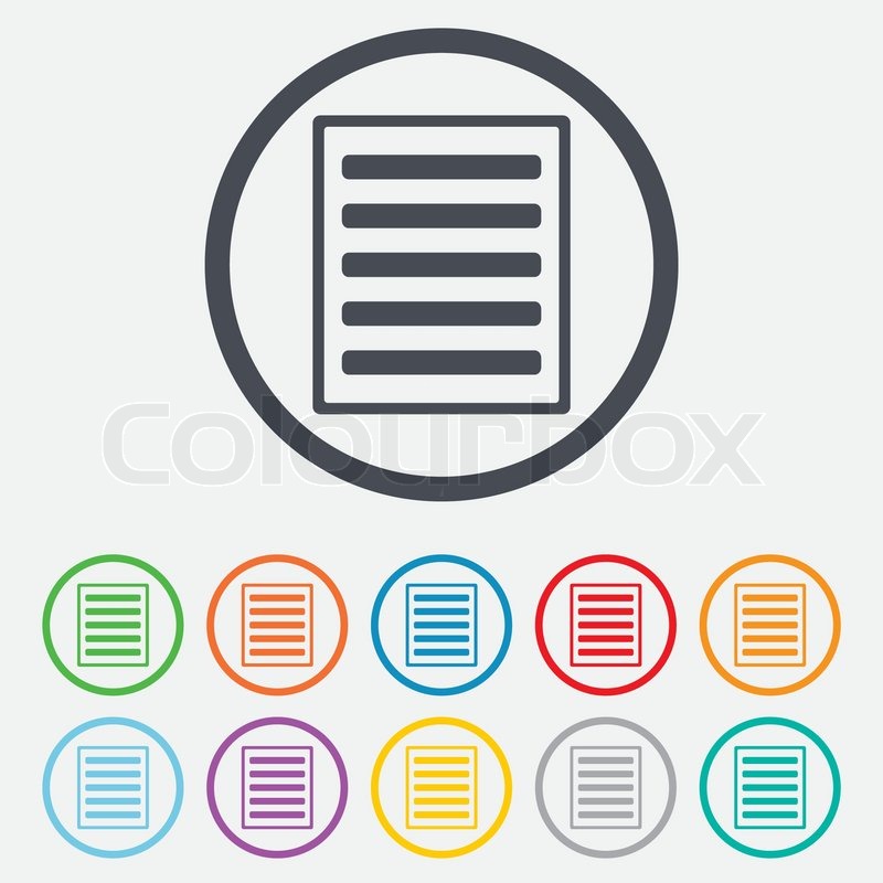 List Sign Icon Content View Option Stock Vector Colourbox 800x800 List Sign Icon Content View Option Stock Vector Colourbox