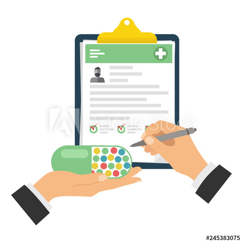 Medical Check List Clipboard Prescription Of Medicines, Filling 500x500 Medical Check List Clipboard Prescription Of Medicines, Filling
