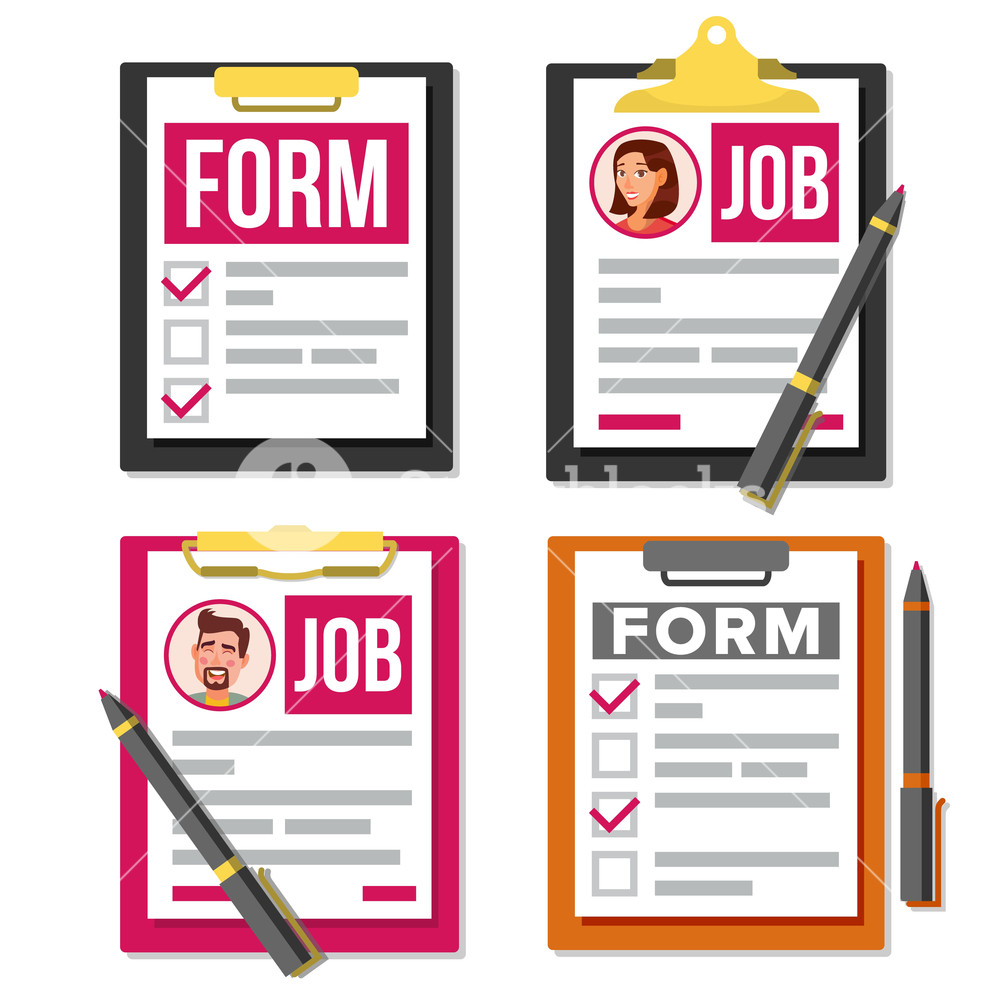 Claim Form Set Vector Business Document Checklist, Complete 1000x1000 Claim Form Set Vector Business Document Checklist, Complete