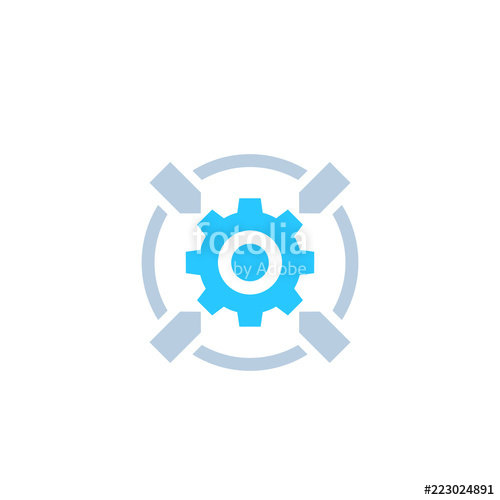 500x500 Integration System Icon, Vector Sign Stock Image And Royalty Free