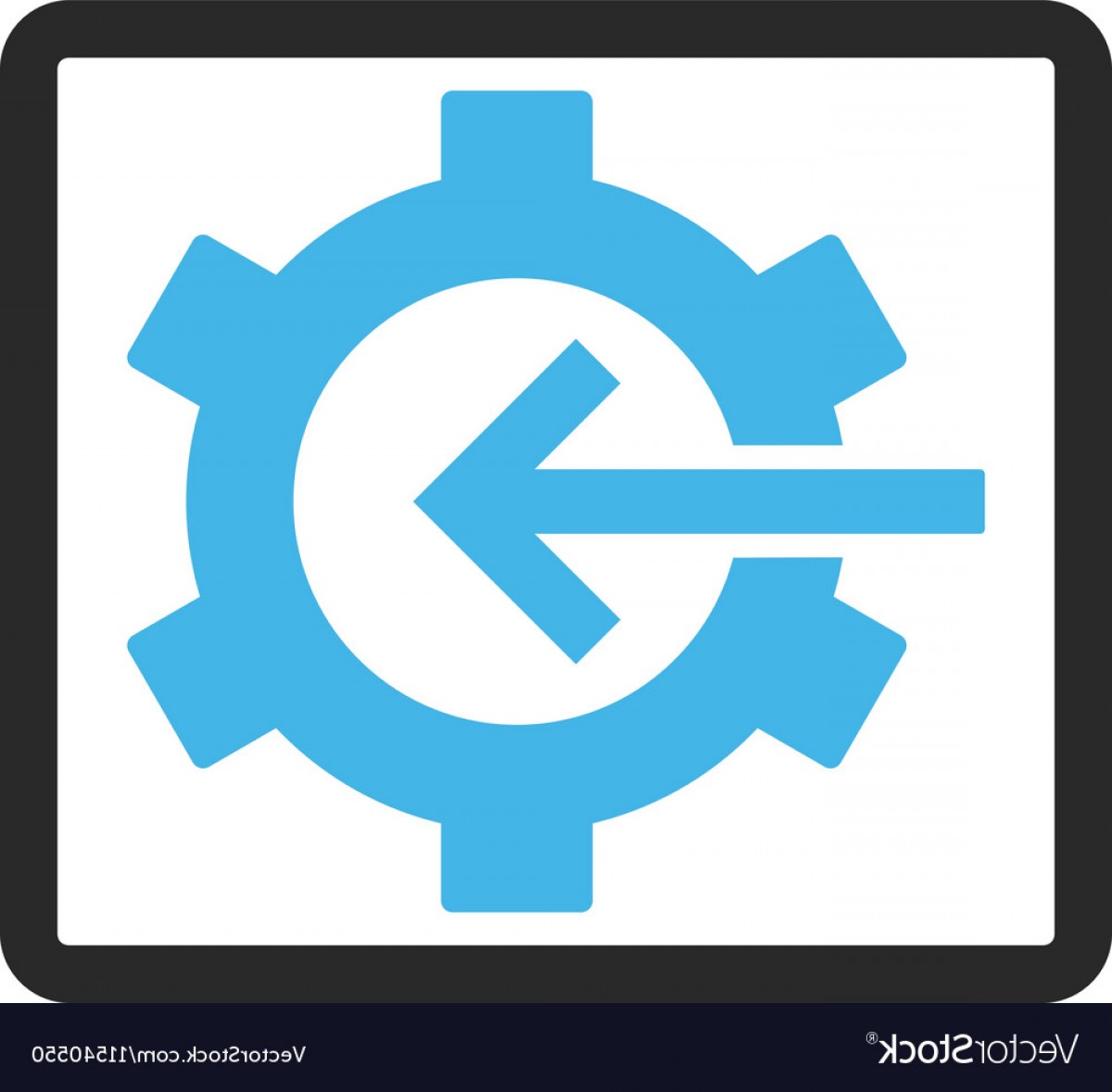 1200x1178 Cog Integration Framed Icon Vector Soidergi