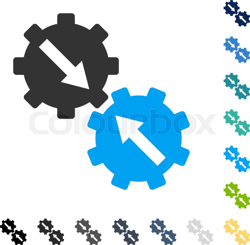 800x784 Gear Integration Icon Vector Stock Vector Colourbox