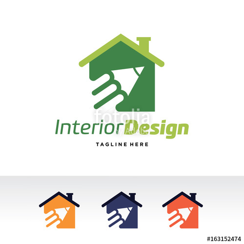 500x500 Interior Design Logo Template Design Vector, Emblem, Design
