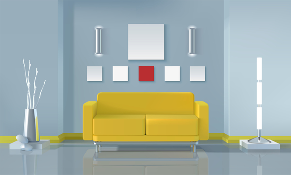 600x360 Living Room Interior Design Vector Free Download
