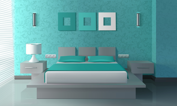 600x361 Bedroom Interior Design Vector Free Download