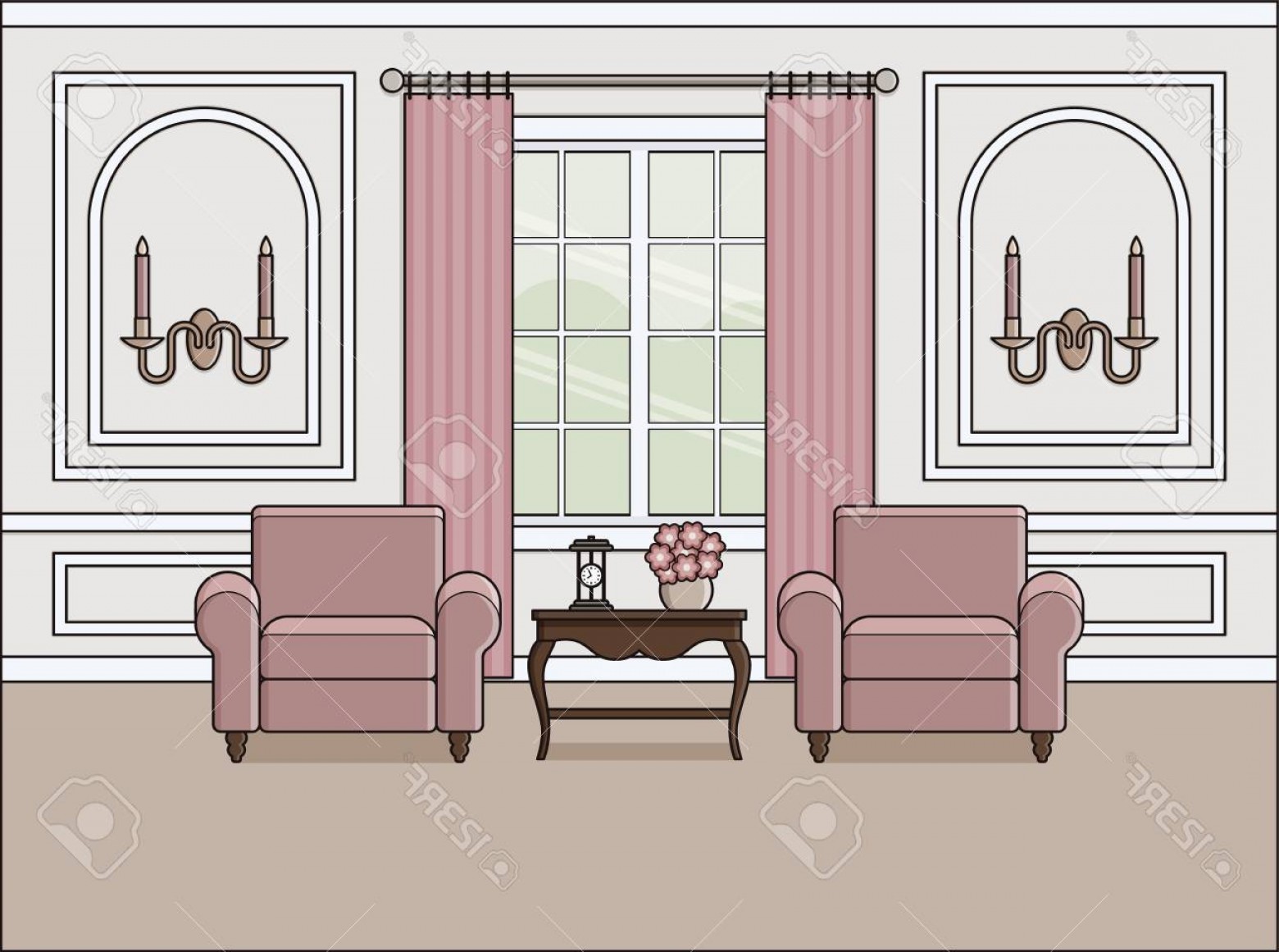 1560x1161 Stock Vector Room Soidergi