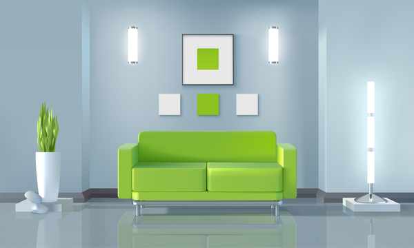 600x360 Living Room Interior Design Vector Free Download
