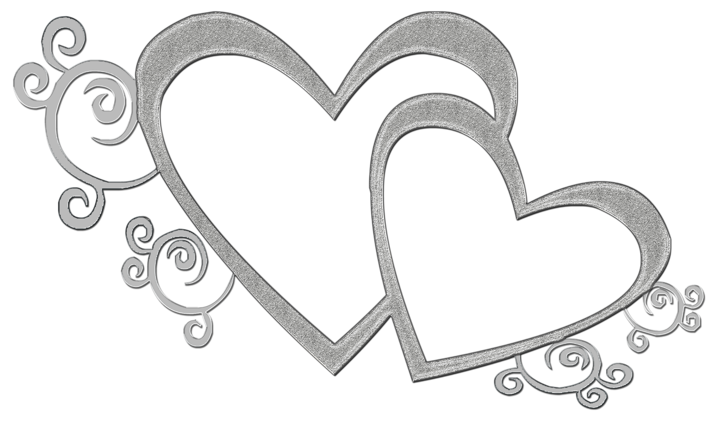 Wedding Two Heart Clipart 2500x1479 Wedding Two Heart Clipart