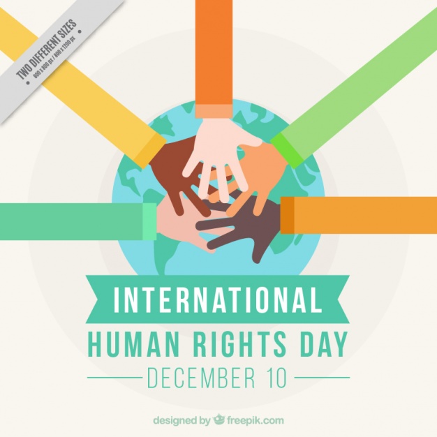 626x626 Hands Together For International Human Rights Day Vector Free