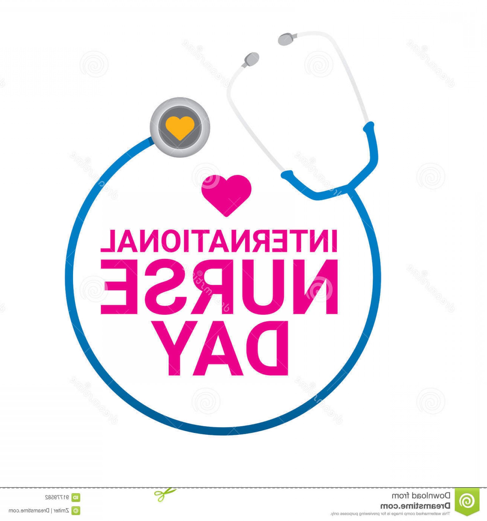 1560x1668 Stock Illustration Vector International Nurse Day Vector Label