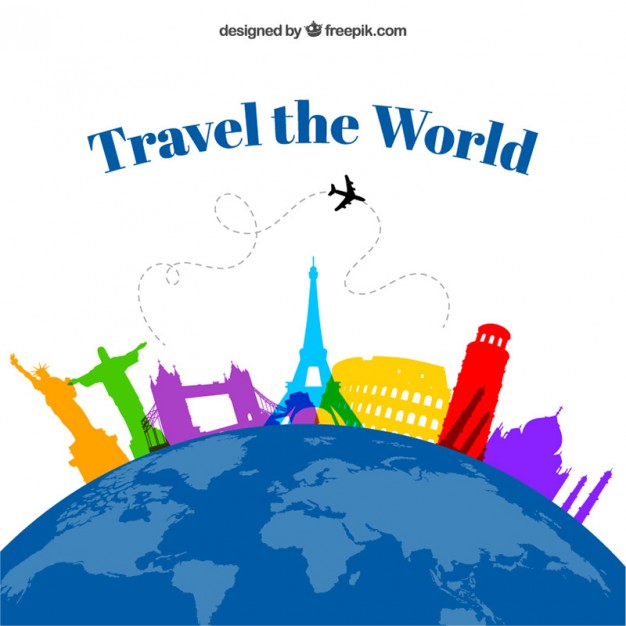 626x626 Travel The World Vector Free Download