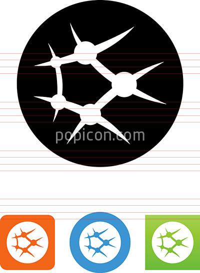 400x544 Internet Globe With Data Routes Icon