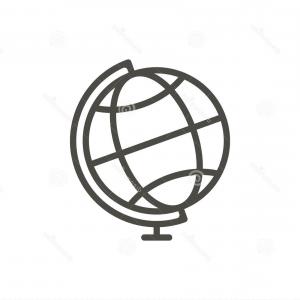 300x300 Photostock Vector World Sign Line Vector Icon Globe Vector Icon
