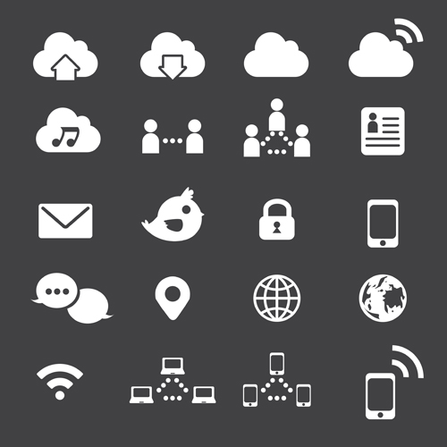 500x500 Internet Icon Vector Set Free Download