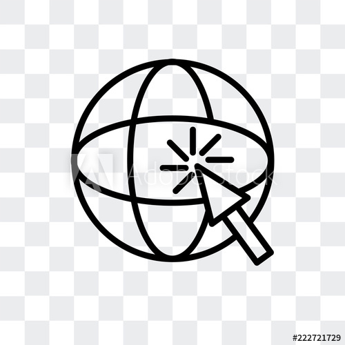 500x500 Internet Icon Isolated On Transparent Background Modern