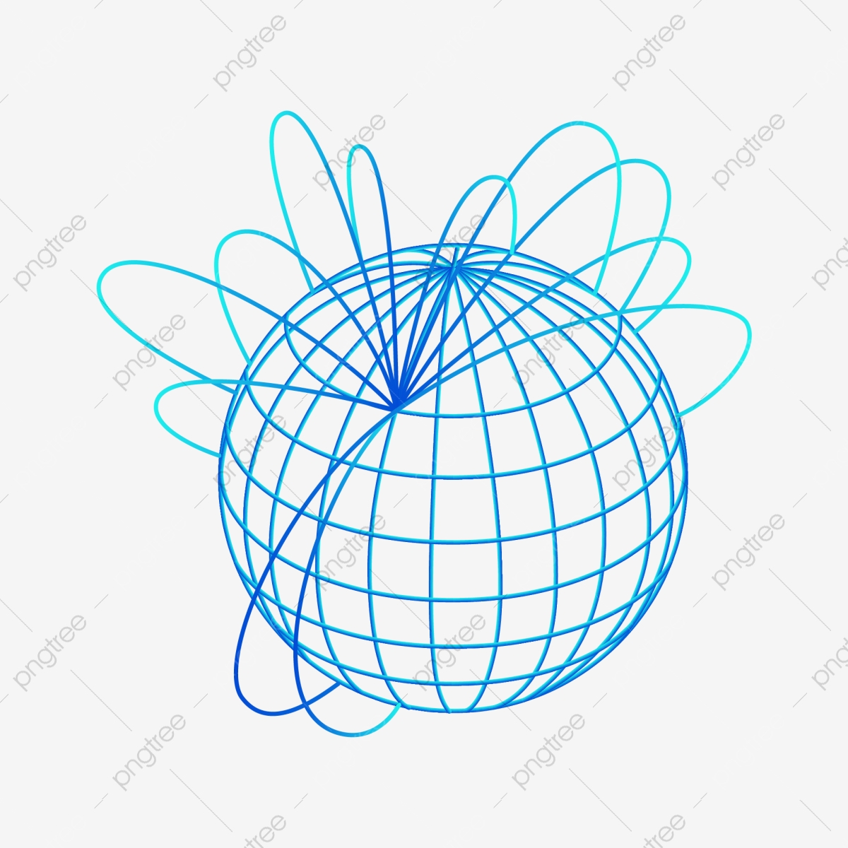 1200x1200 Blue Earth Internet Vector Material, Blue Vector, Earth Vector