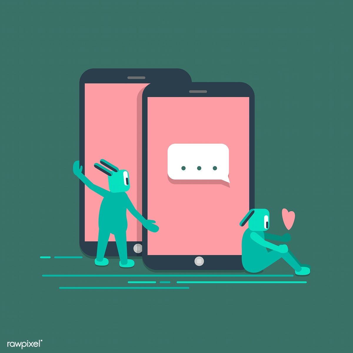 1200x1200 Social Media Technology Internet Vector Illustration Free Image