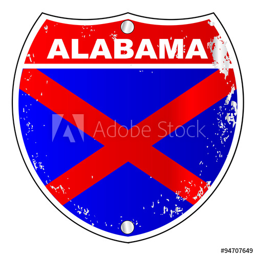 500x500 Alabama Interstate Sign