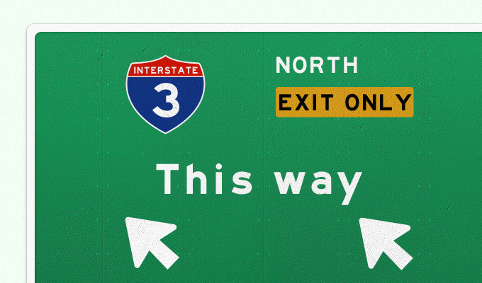 680x400 Interstate Sign