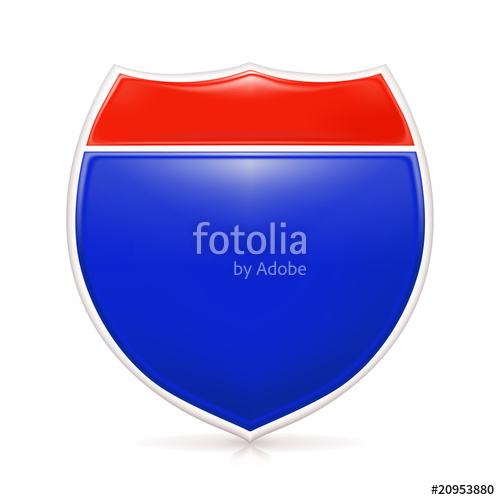 500x500 Empty Interstate Sign Stock Image And Royalty Free Vector