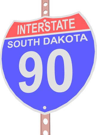 Interstate Highway Road Sign In South Dakota Royalty Free 325x450 Interstate Highway Road Sign In South Dakota Royalty Free
