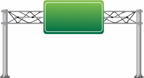Empty Highway Sign Free Vector In Adobe Illustrator 600x328 Empty Highway Sign Free Vector In Adobe Illustrator