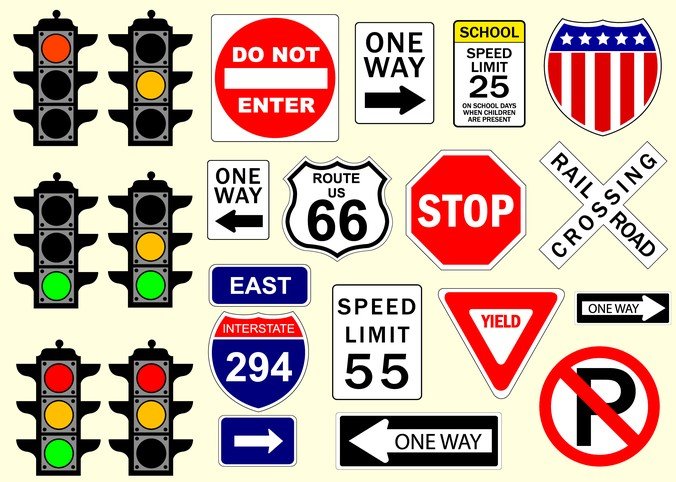 Free Traffic Signs Files, Vectors Graphics 676x482 Free Traffic Signs Files, Vectors Graphics