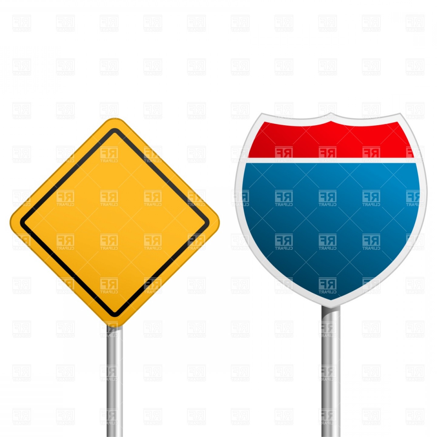 1440x1440 Interstate Road Sign Vector Clipart Catchsplace